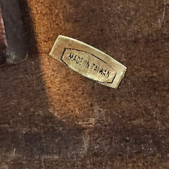 Vintage Wood Mini Rocking Chair 90s Cottage Decor Doll Chair Plant Holder Rustic - Picture 12 of 16